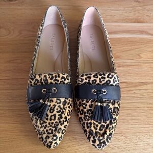 Talbots Francesca Leopard Driving Flats Size 10
